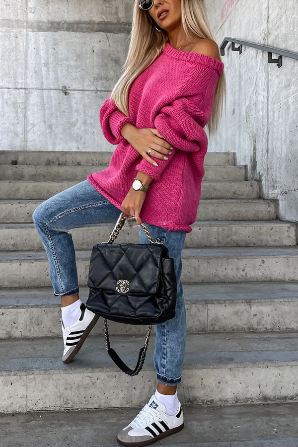 Comfortabele, stijlvolle en luchtige pullover met halve mouwen