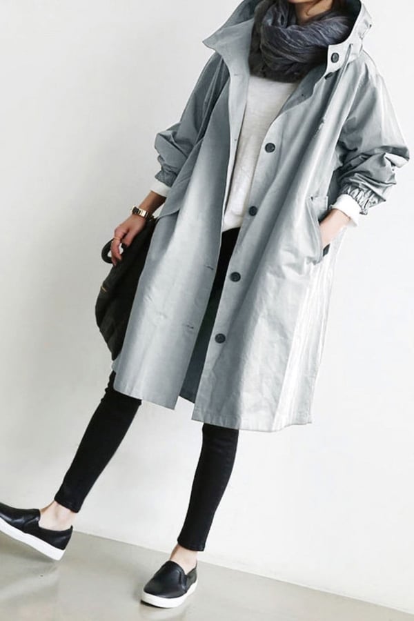 Noa - Waterdichte Oversized Hoody Windbreaker Regenjas