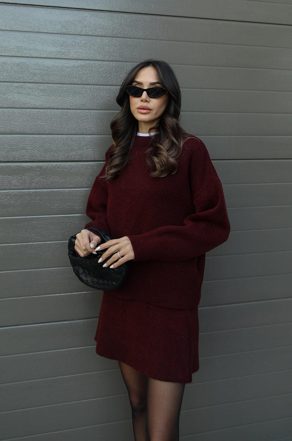 Modieuze Tweedelige Rok Set – Top en Rok voor Dames
