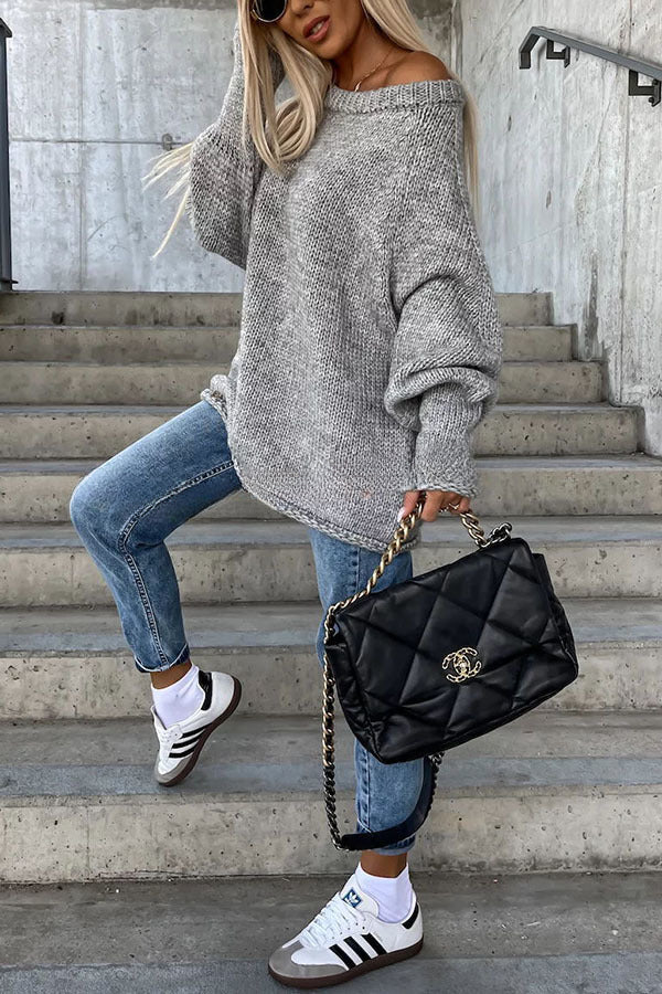 Comfortabele, stijlvolle en luchtige pullover met halve mouwen