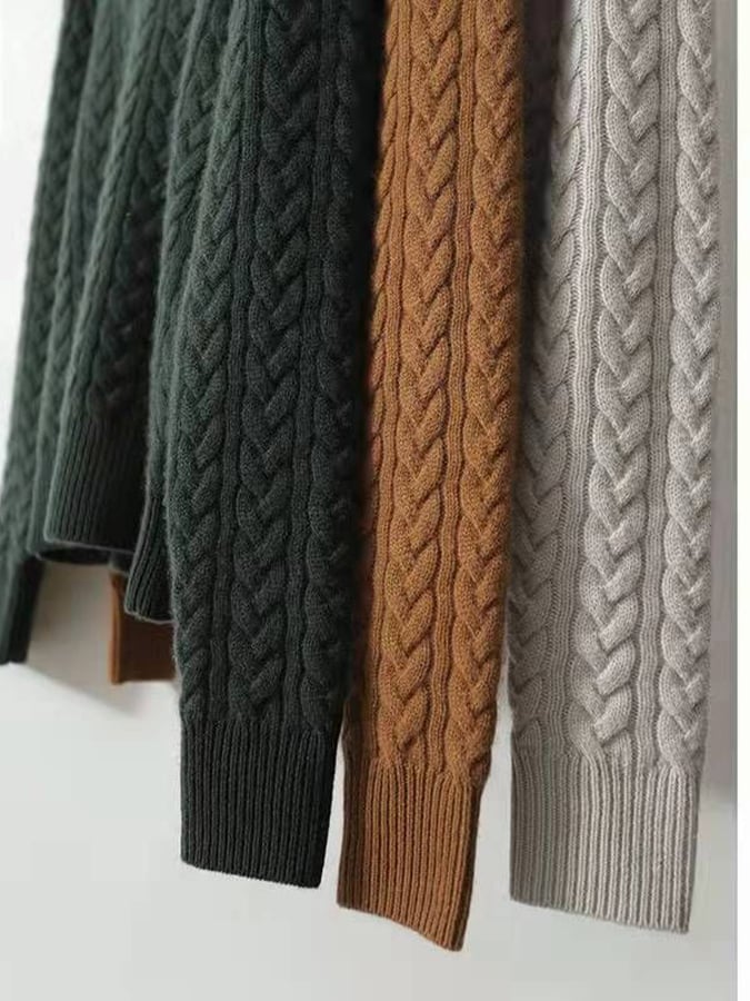 Modieuze pullover met gebreid ontwerp