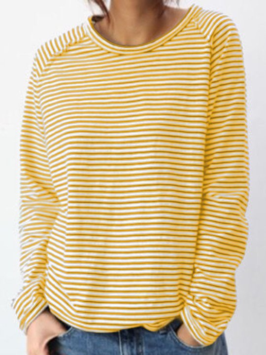 Rosenda - Zwart-wit shirt met lange mouwen