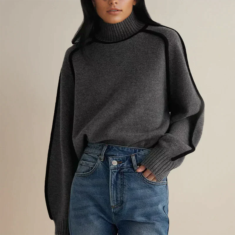Arianna - Een chique trui met golfkraag voor stijlvolle winter kledings