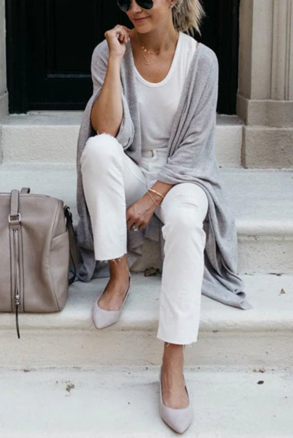 Luchtig Open Gebreid Vest – Comfortabele en Modieuze Look
