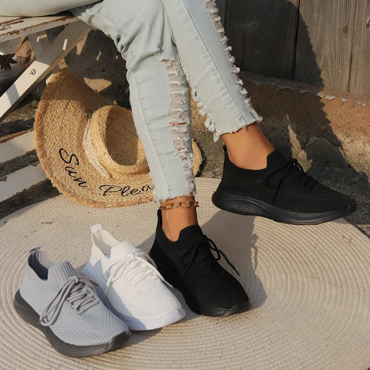 Lichtgewicht sneakers voor actieve dagen