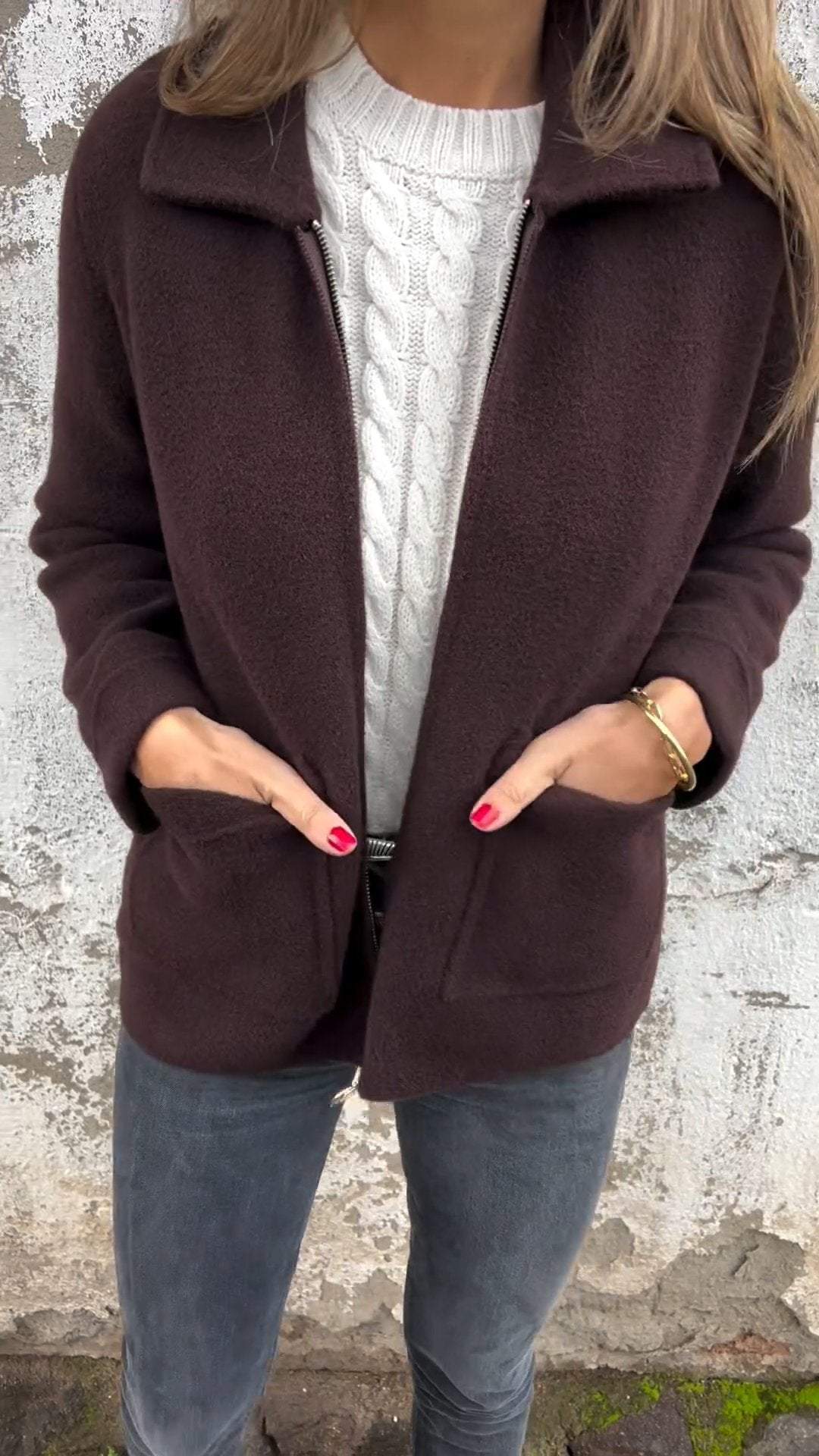 Klassieke cardigan met verfijnde details voor alledaagse kledings