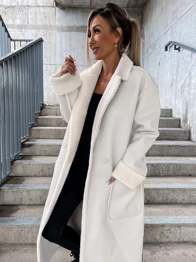 Elegante jas met ingekeepte kraag