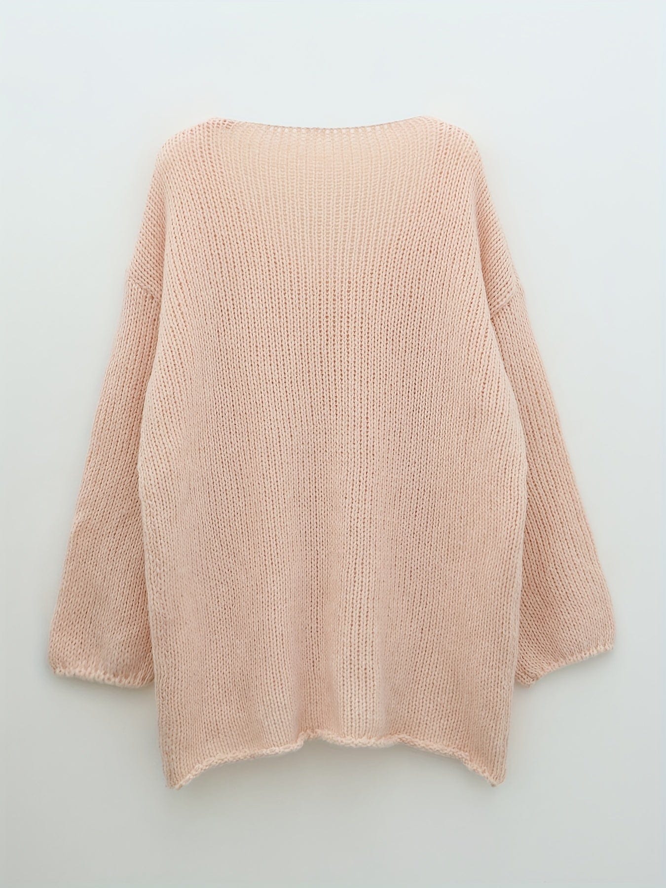 Elowen - Comfortabele loose-fit trui met V-hals en lange mouwen