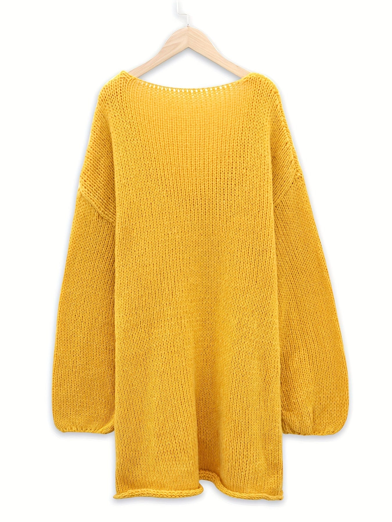 Elowen - Comfortabele loose-fit trui met V-hals en lange mouwen
