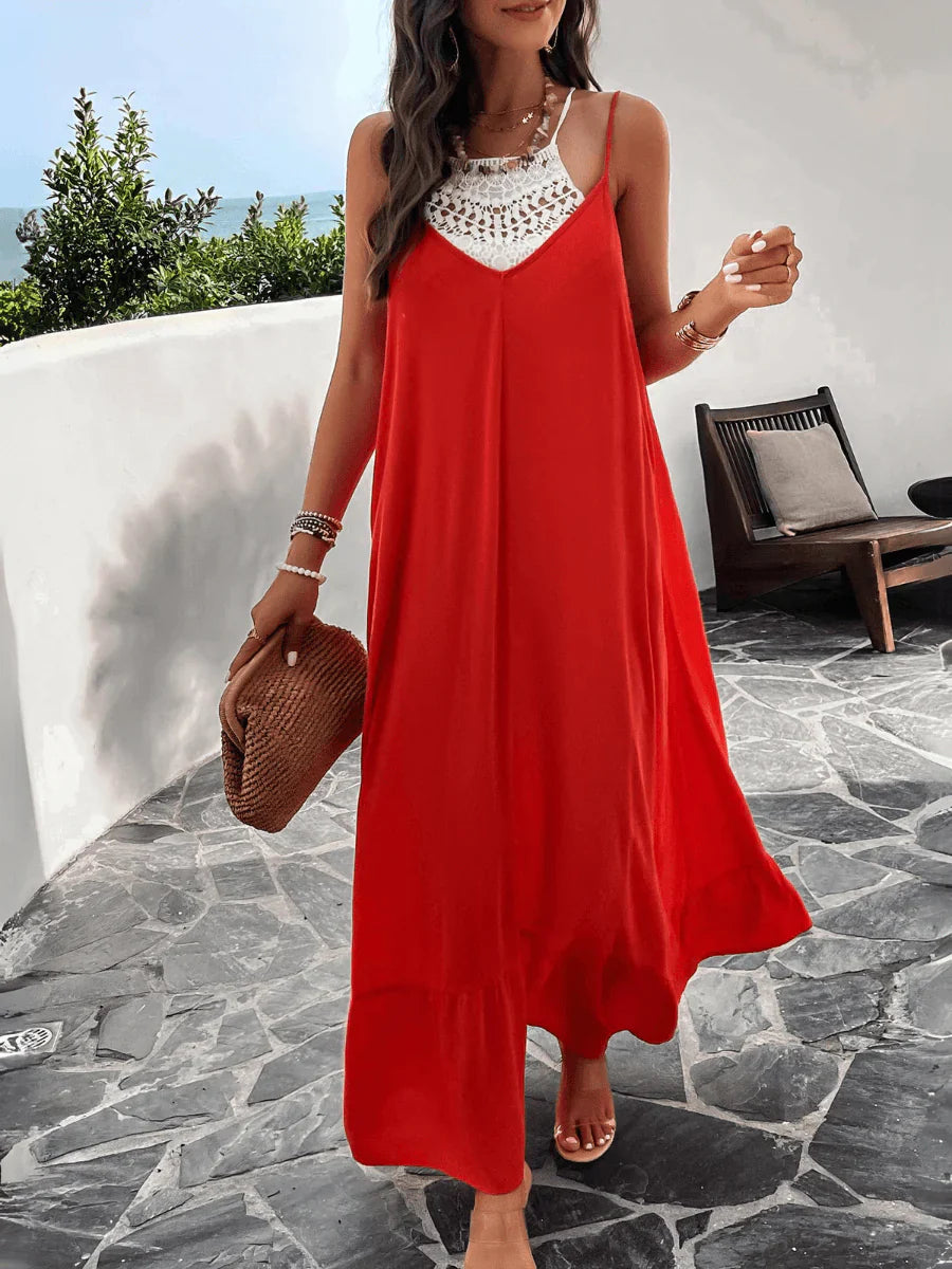 Maxi jurk met zakken best sale