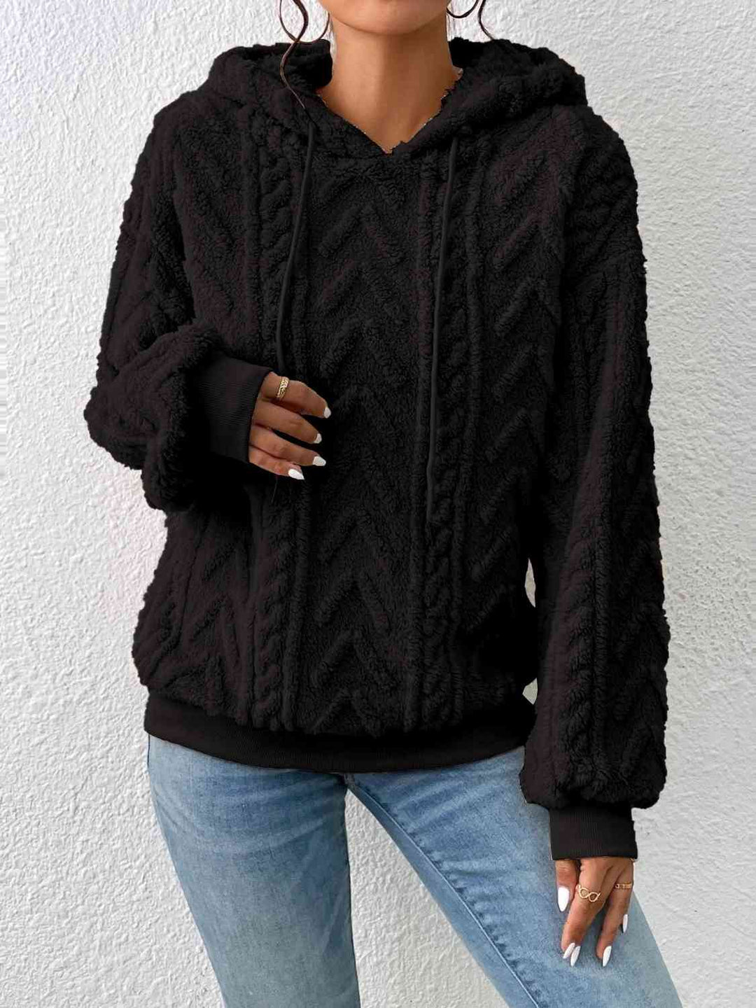 Dames Hoodie Met Kordel en Lange Mouwen – Perfect voor Casual Stijl