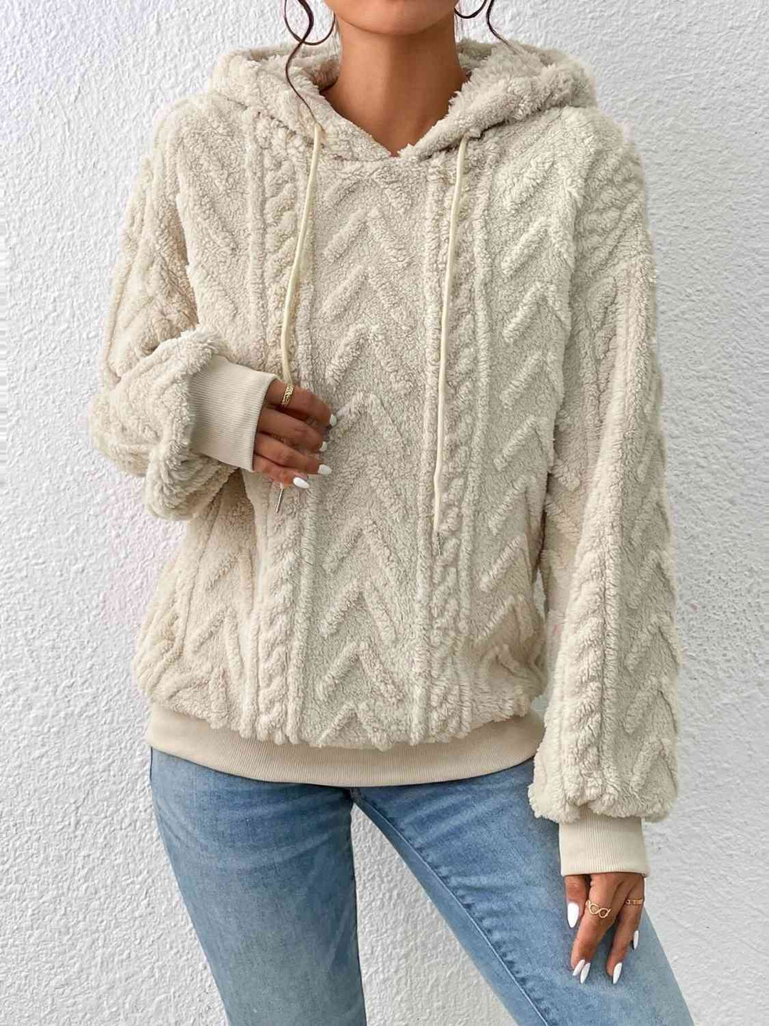 Dames Hoodie Met Kordel en Lange Mouwen – Perfect voor Casual Stijl