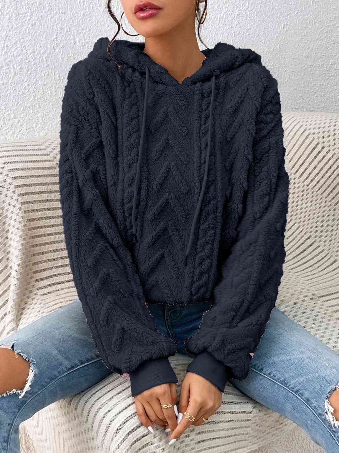 Dames Hoodie Met Kordel en Lange Mouwen – Perfect voor Casual Stijl